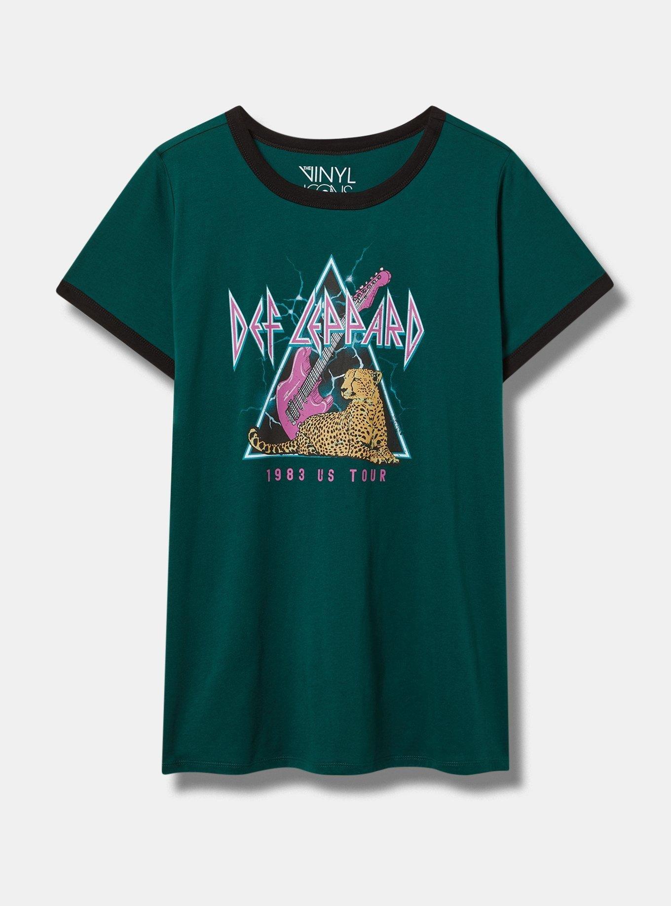 Def Leppard Classic Fit Cotton Ringer Tee