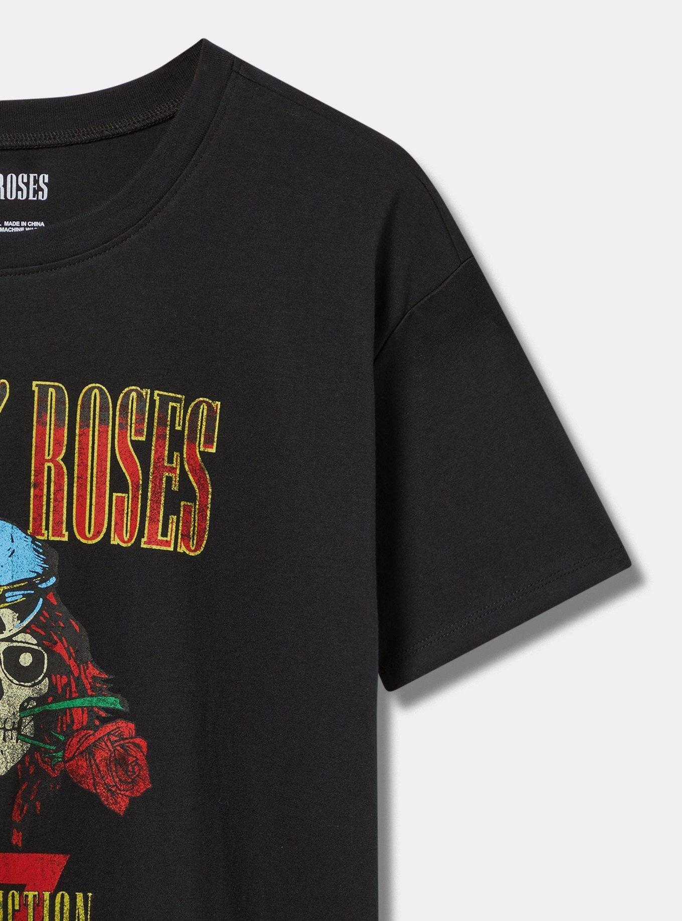 Guns n Roses Relaxed Fit Cotton Crew Tee, ANTHRACITE, alternate