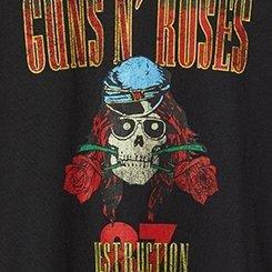 Guns n Roses Relaxed Fit Cotton Crew Tee, ANTHRACITE, swatch