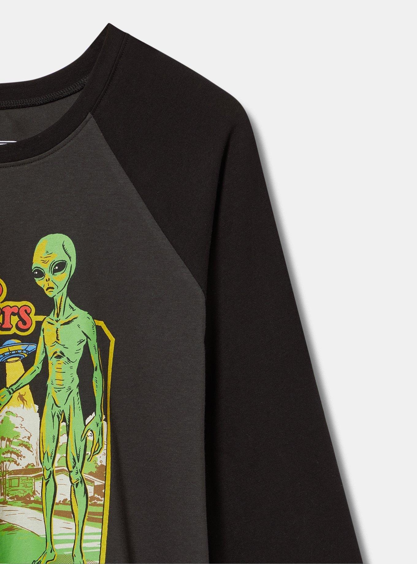 Steven Rhodes Alien Classic Fit Cotton Raglan Tee