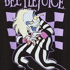 Beetlejuice Cartoon Classic Fit Cotton Crew Tee, DEEP BLACK, swatch