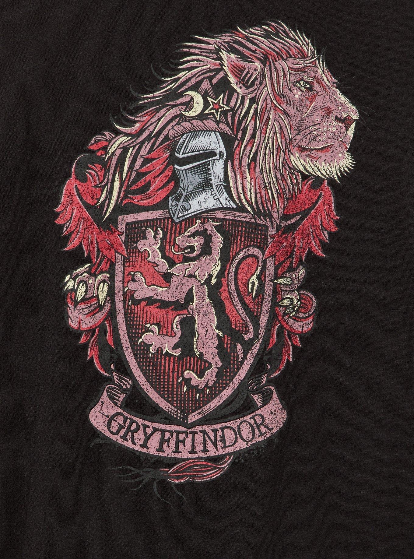 Harry Potter Gryffindor Classic Fit Ringer Tee, DEEP BLACK, swatch