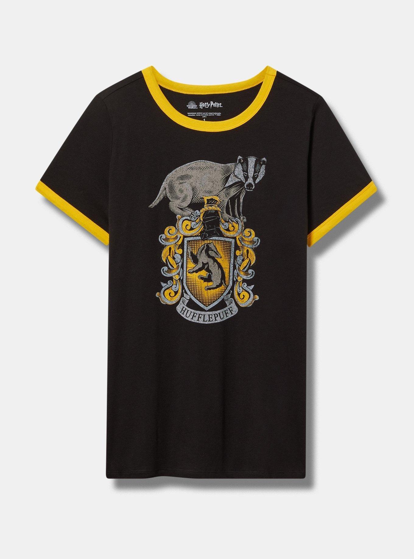 Harry Potter Hufflepuff Classic Fit Ringer Tee