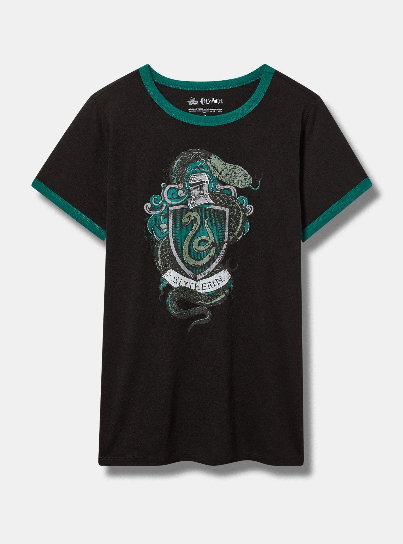 Harry Potter Slytherin Classic Fit Ringer Tee