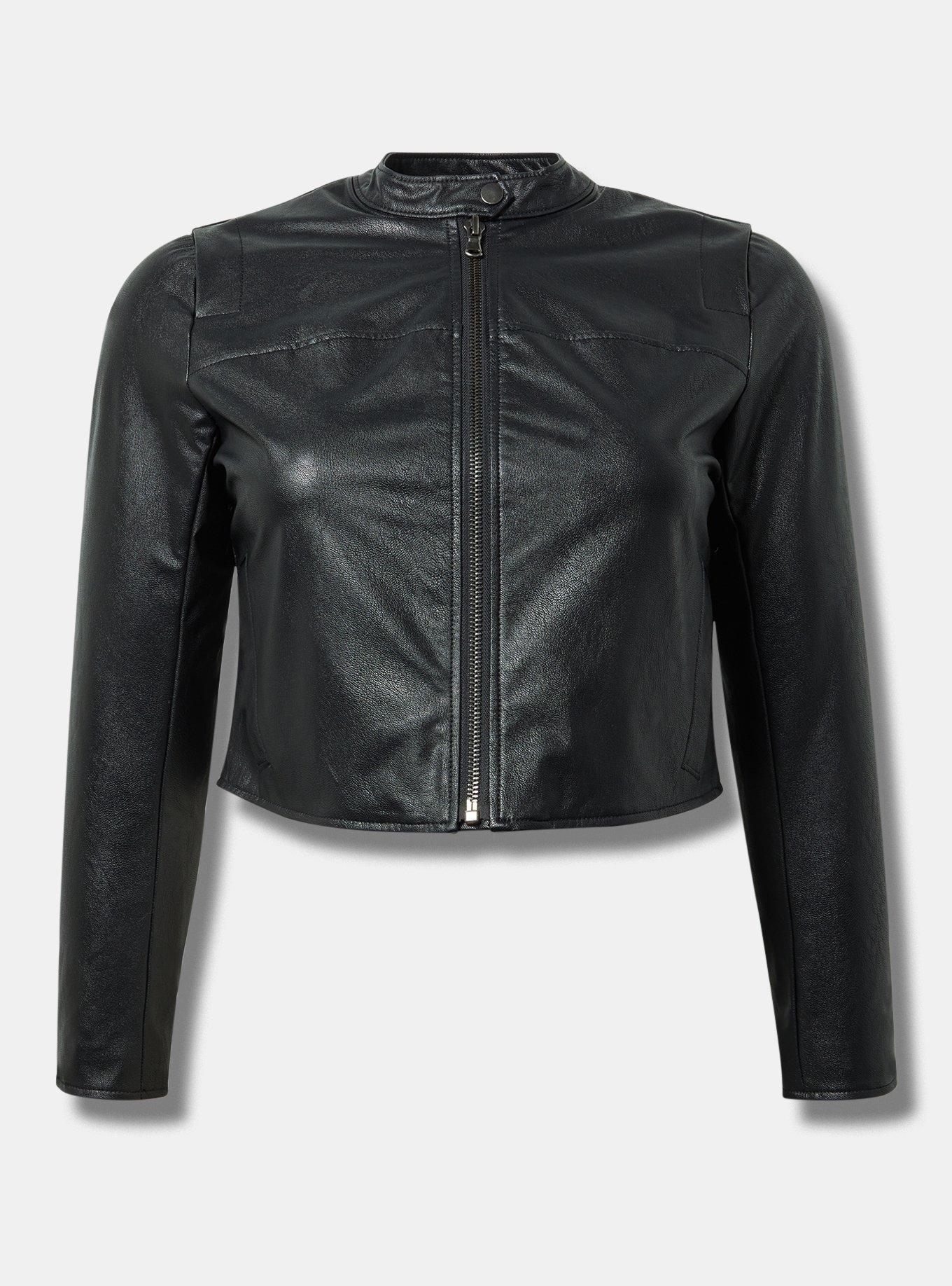 Snap Collar Moto Jacket