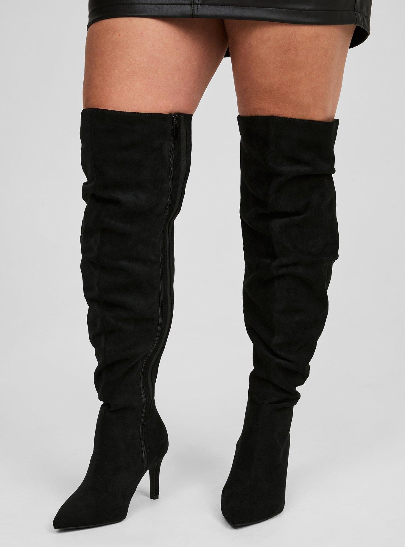 Scrunch thigh high boots hot sale