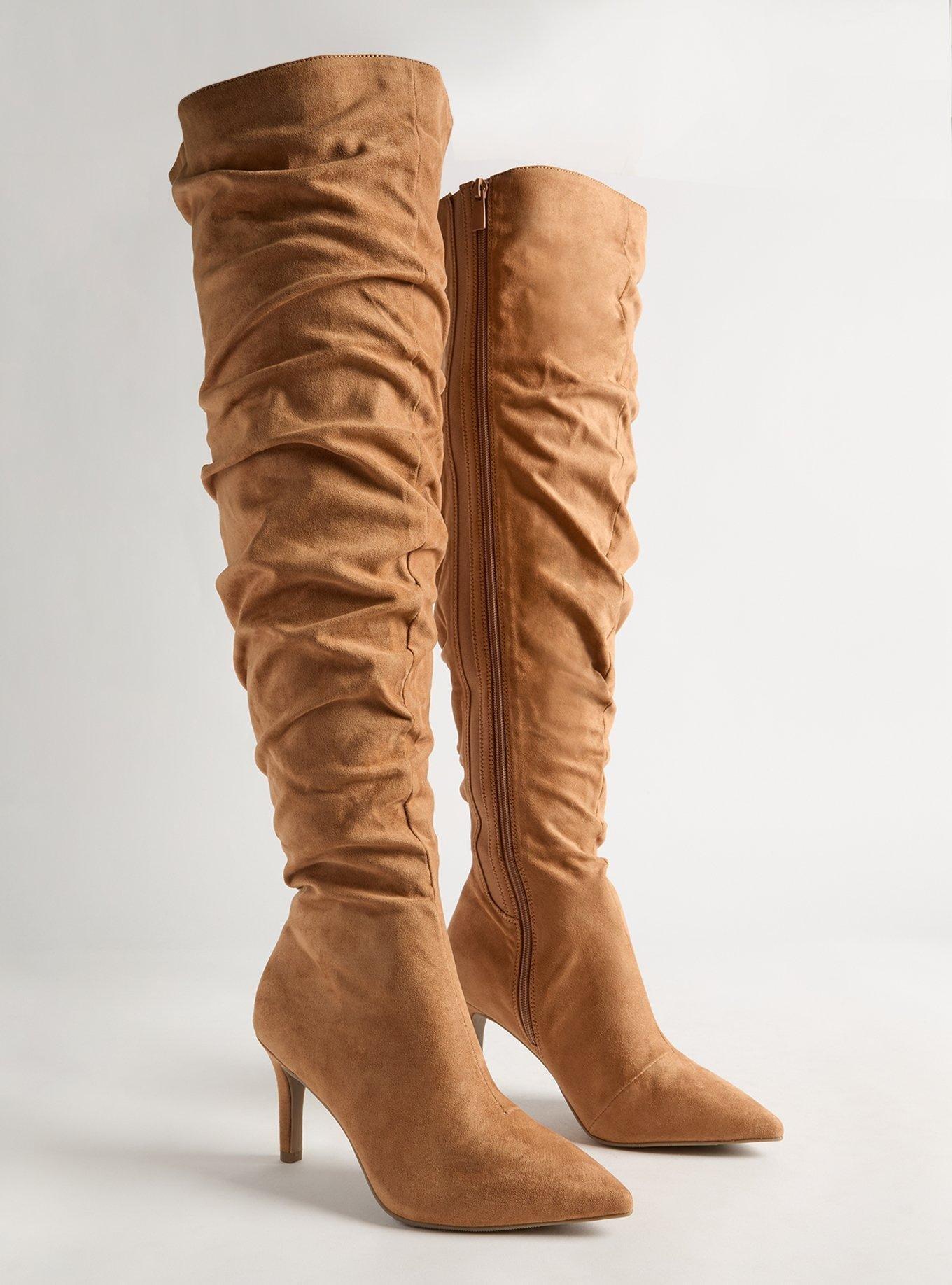 Plus Size Over The Knee Scrunch Boot WW Torrid