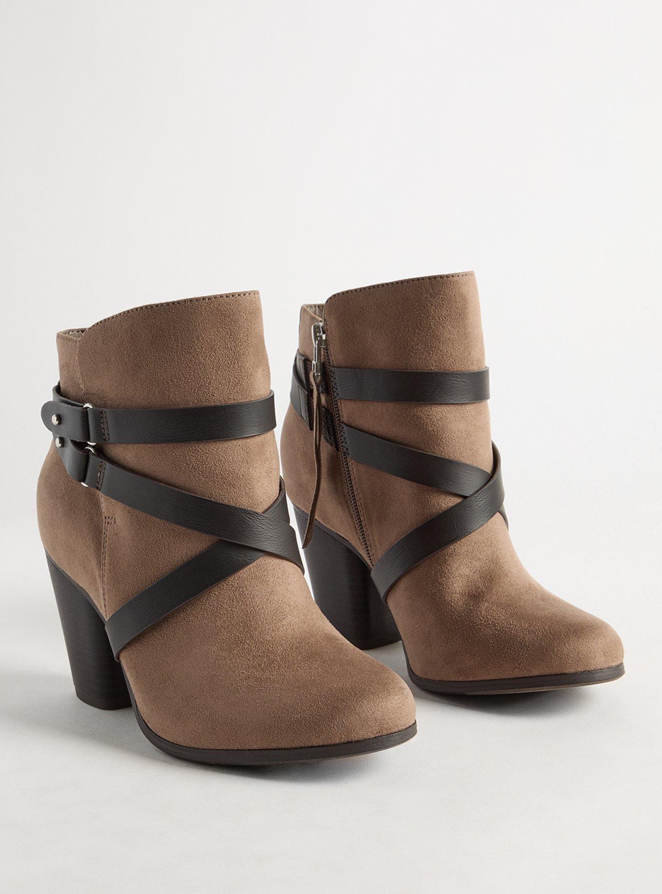 Plus Size Strappy Heeled Bootie WW Torrid