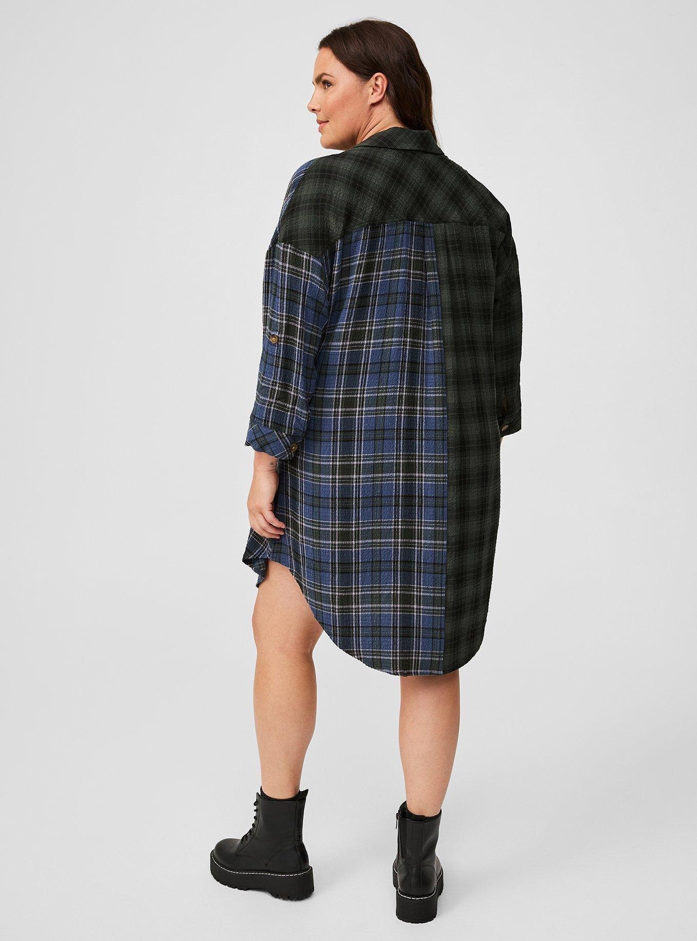 Flannel Gauze Oversized Shacket