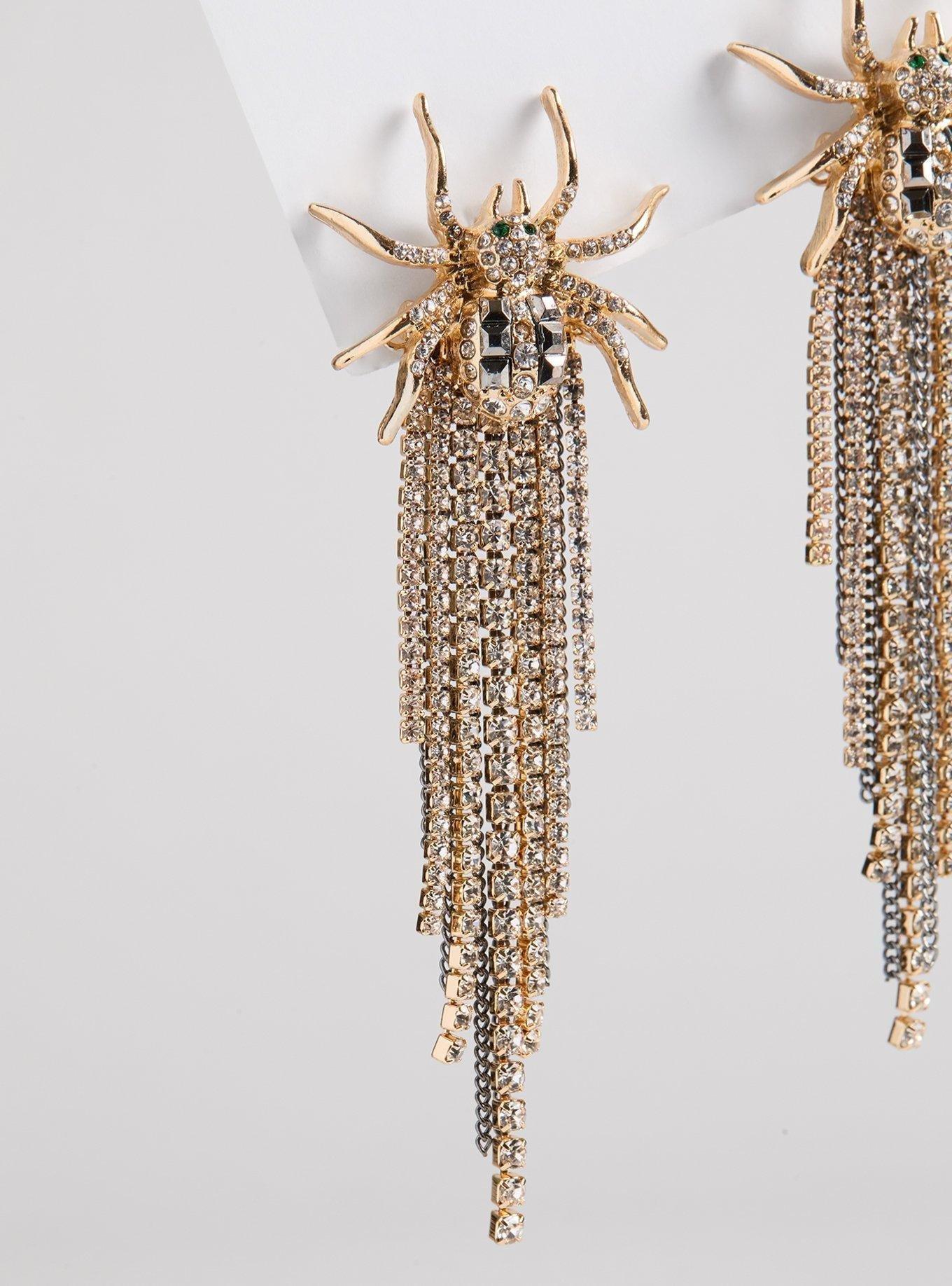 Spider Fringe Statement Earring