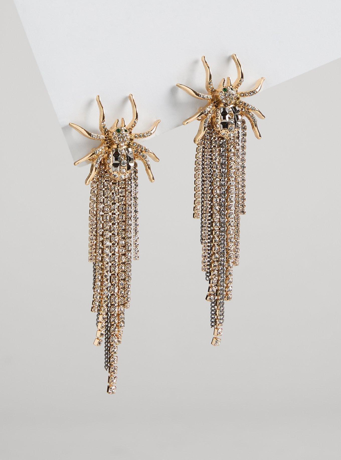 Spider Fringe Statement Earring