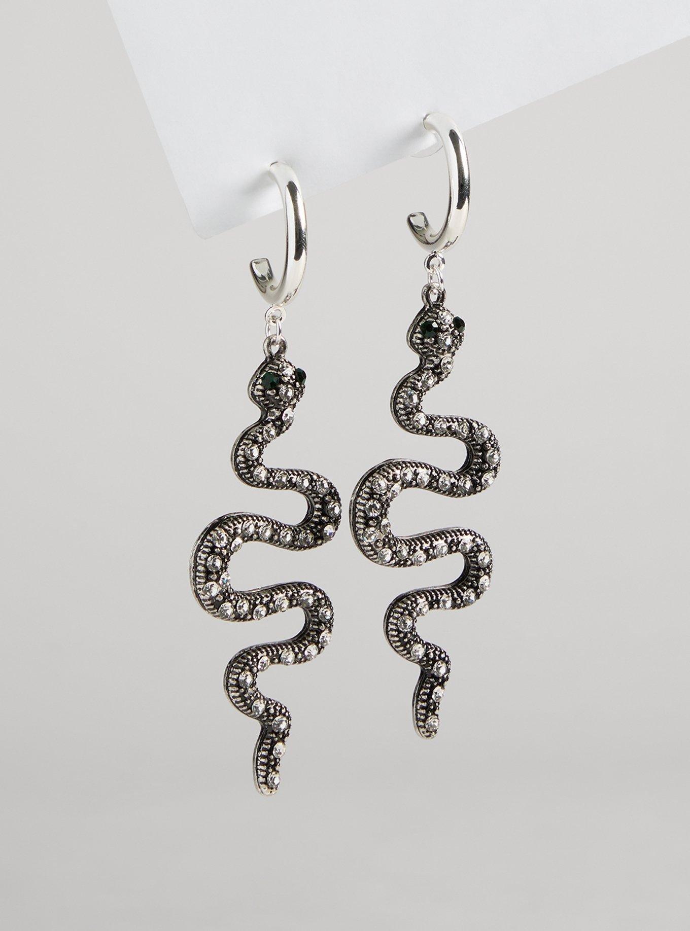 Snake Hoop Statement Earring