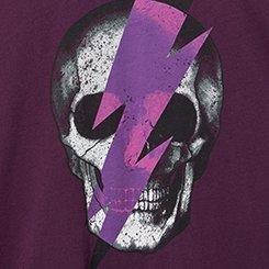 Skull Bolt Classic Fit Heritage Jersey Crew Tee , POTENT PURPLE, swatch