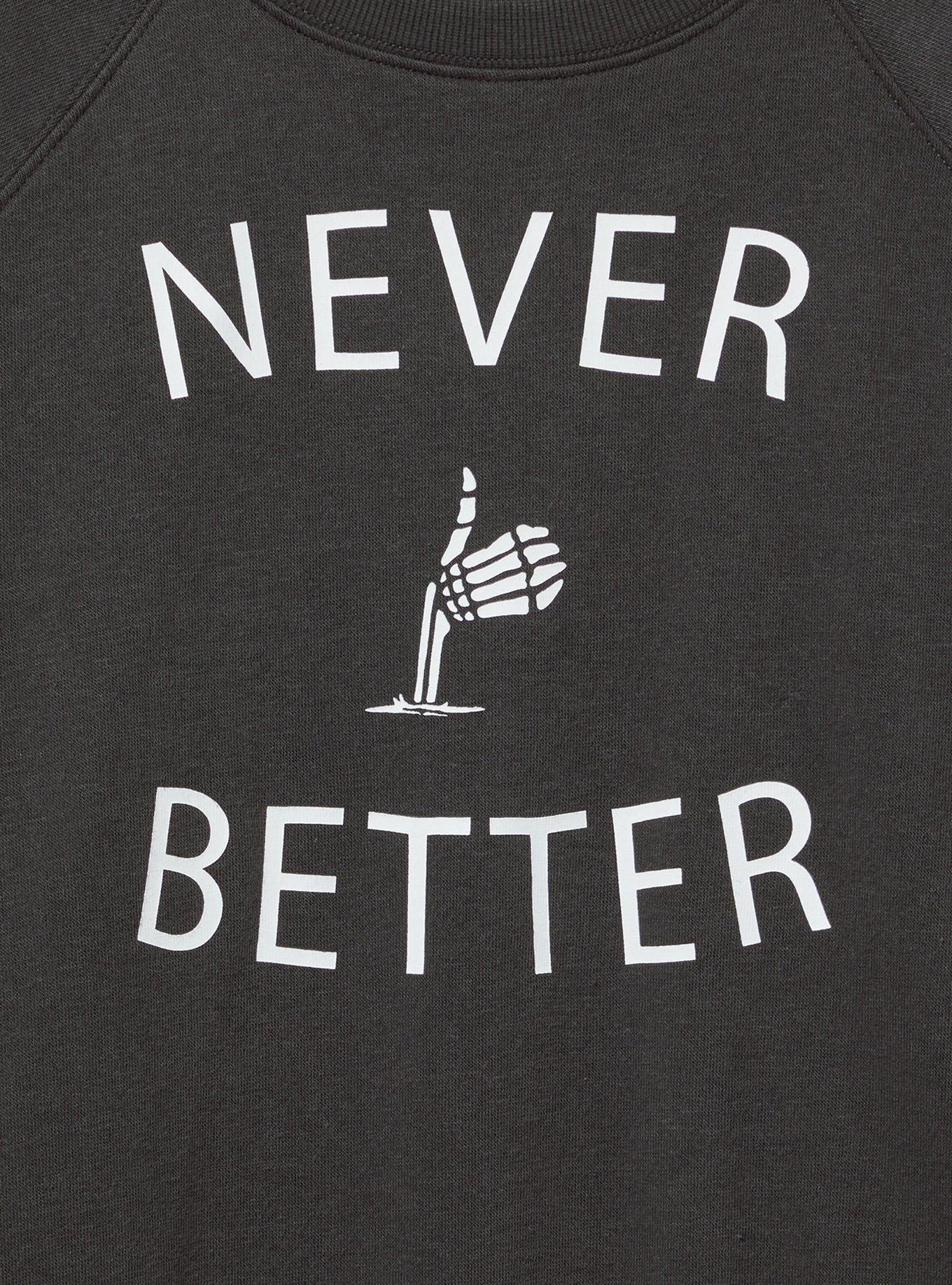 Never Better Cozy Fleece Raglan Sweatshirt , PHANTOM, alternate