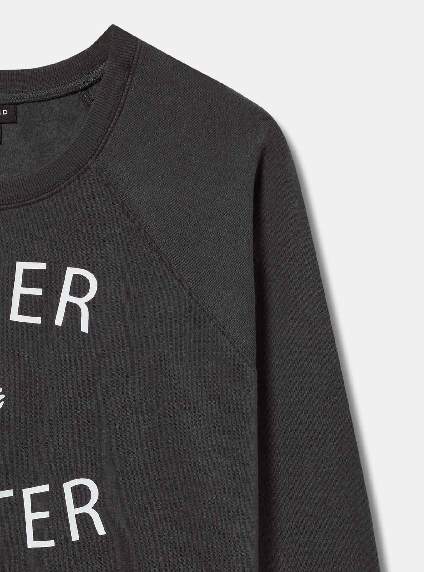 Never Better Cozy Fleece Raglan Sweatshirt