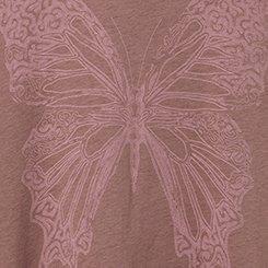 Butterfly Classic Fit Cotton Jersey Long Sleeve Tee, ROSE TAUPE, swatch