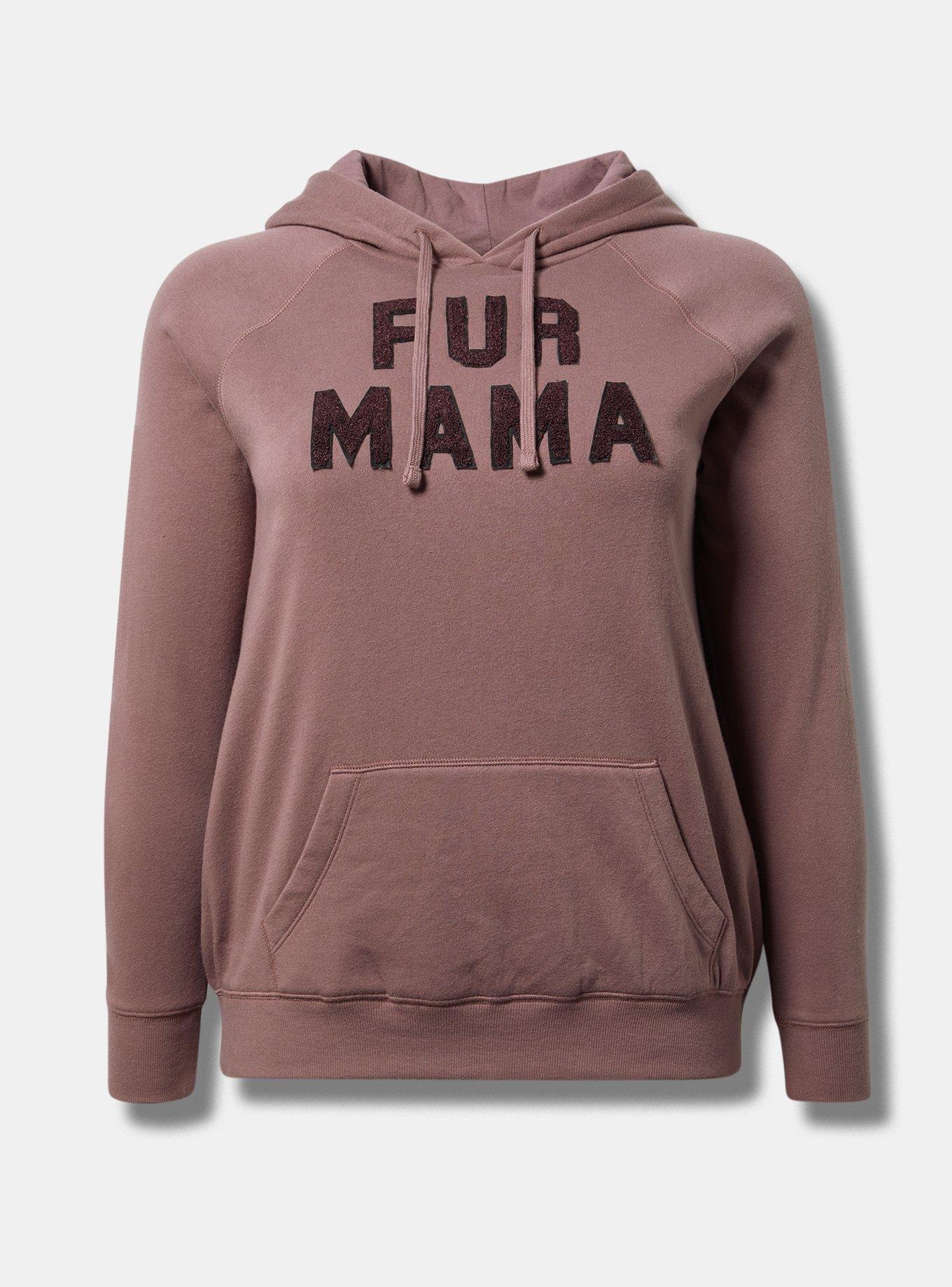 Fur Mama Classic Fit Cozy Fleece Hoodie