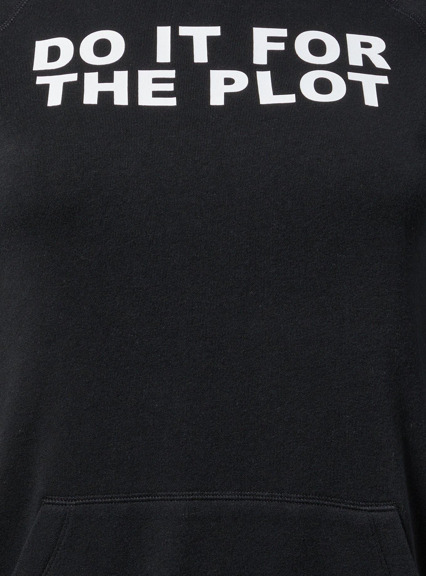 For The Plot Classic Fit Cozy Fleece Hoodie, DEEP BLACK, alternate