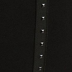 Studded Pocket Pixie Studio Luxe Ponte High Rise Pant, DEEP BLACK, swatch