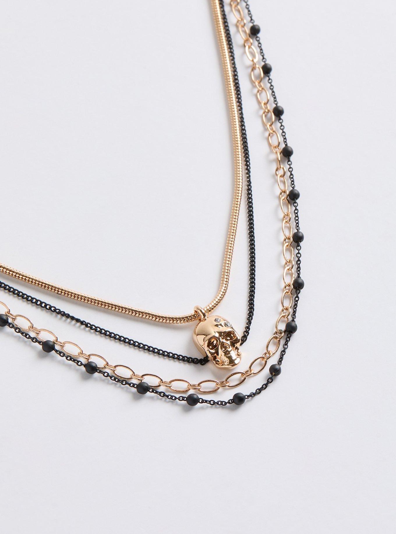 Skull Layered Necklace