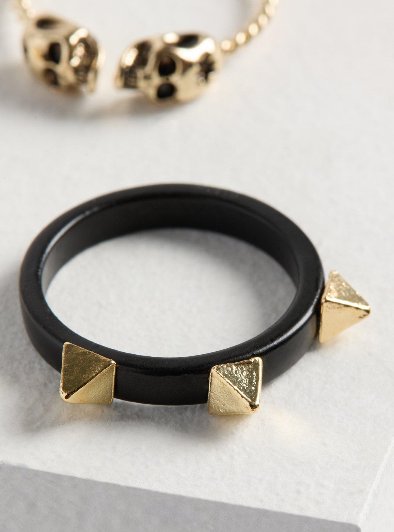 Skull Spike Ring Set