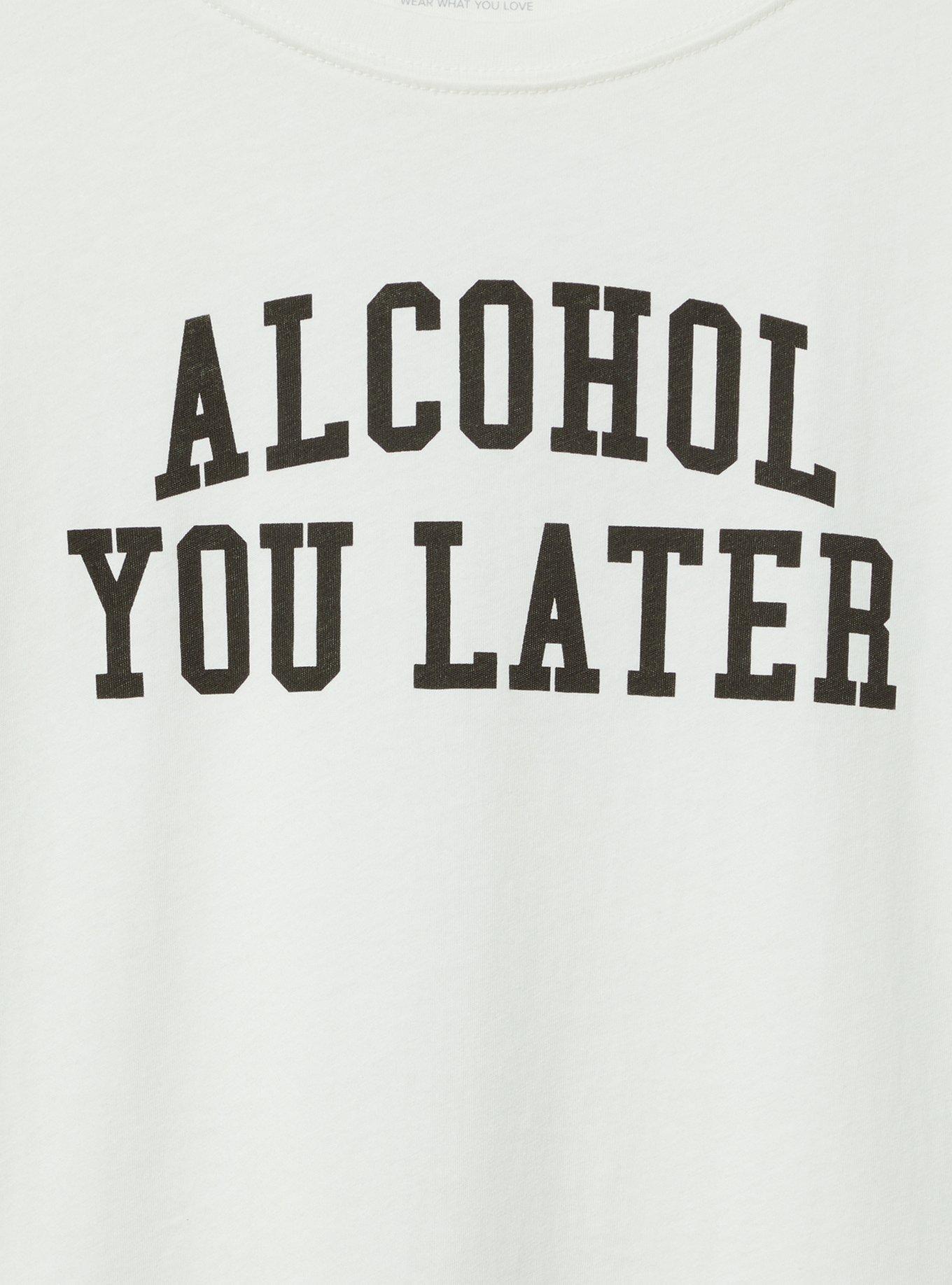 Alcohol You Later Classic Fit Heritage Jersey Crew Tee, BLANC DE BLANC, alternate