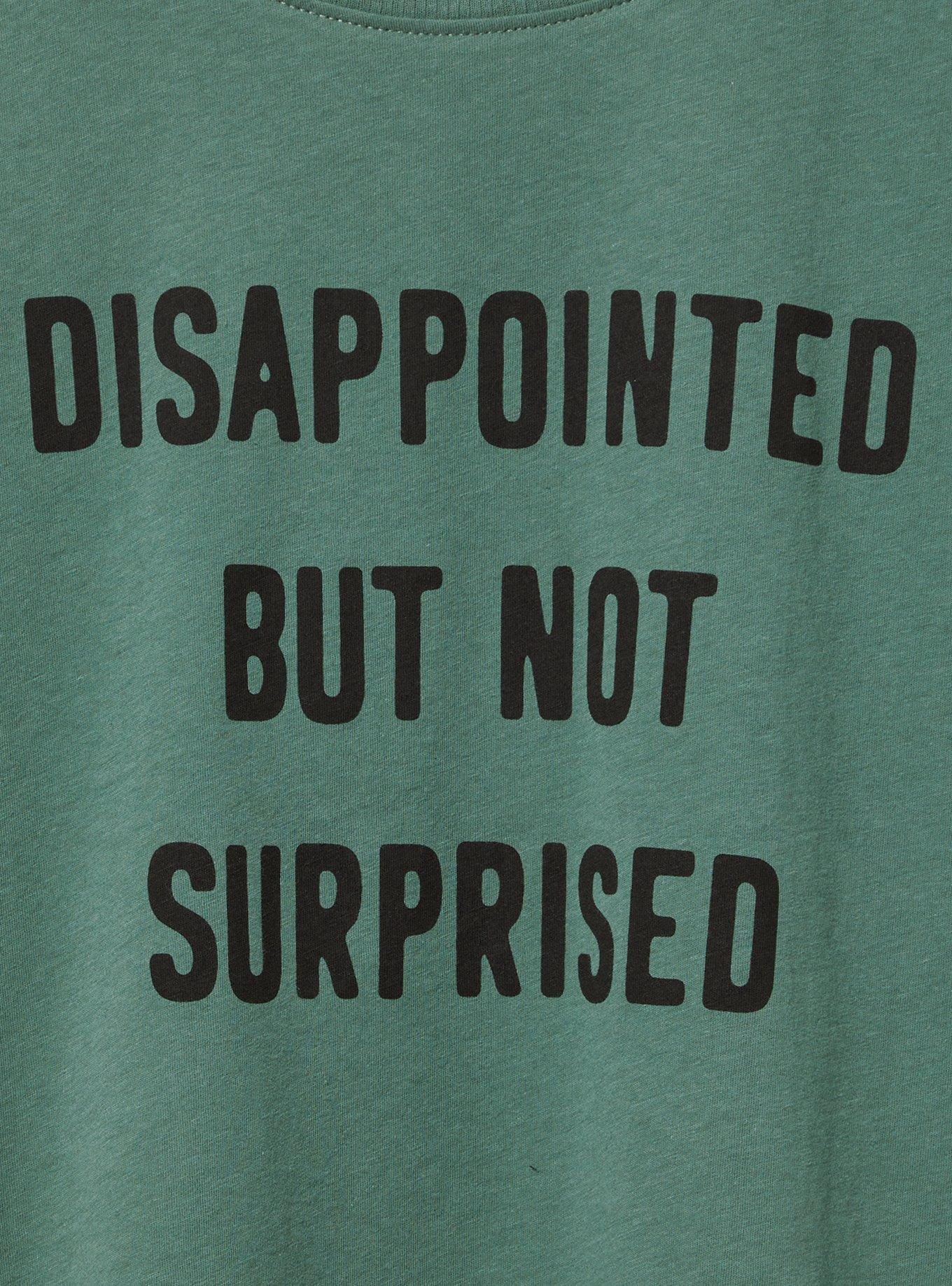 Disappointed Relaxed Fit Cotton Jersey Crew Tee, GREEN, alternate