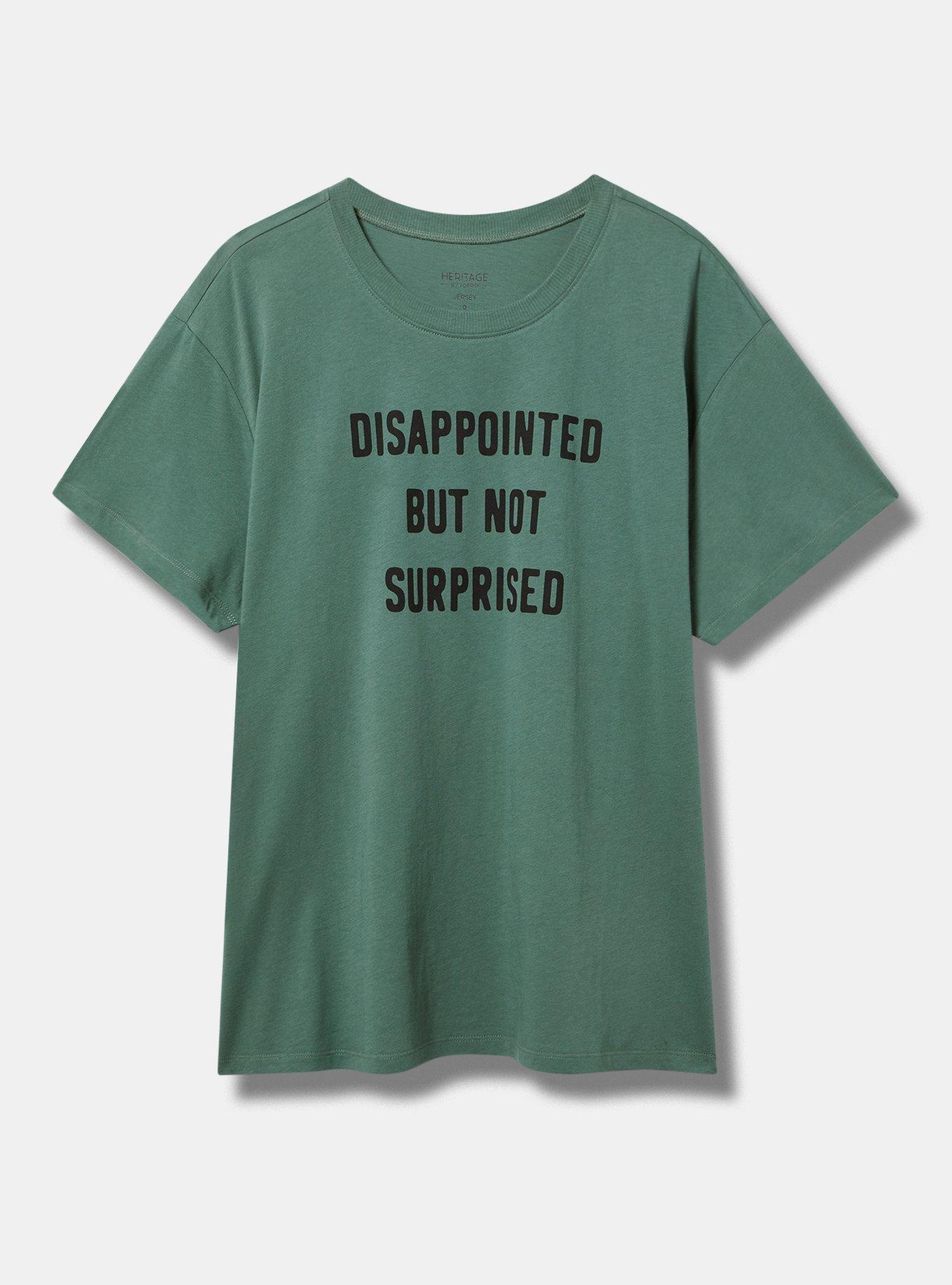 Disappointed Relaxed Fit Cotton Jersey Crew Tee