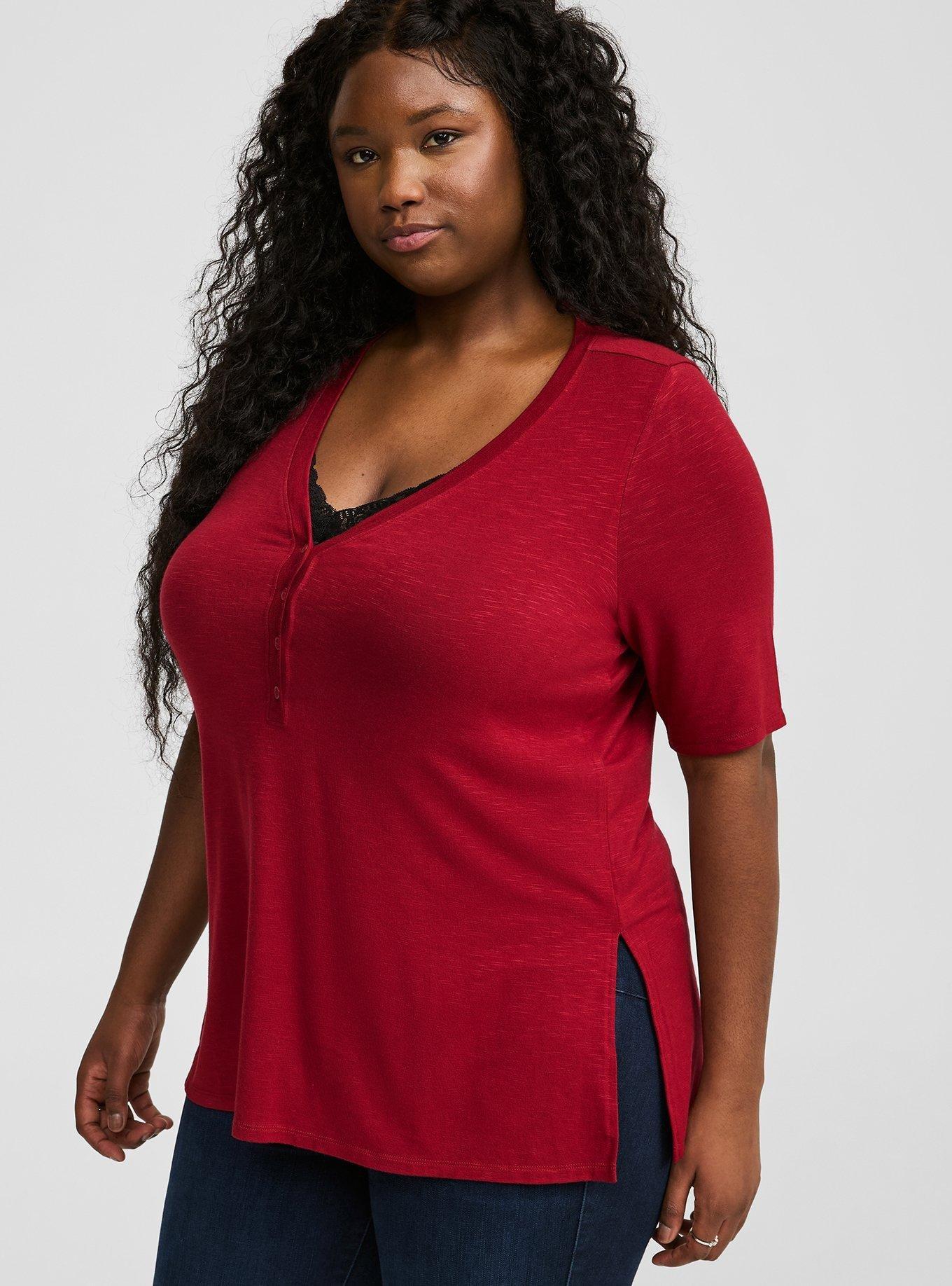 Super Soft Slub Henley Tunic