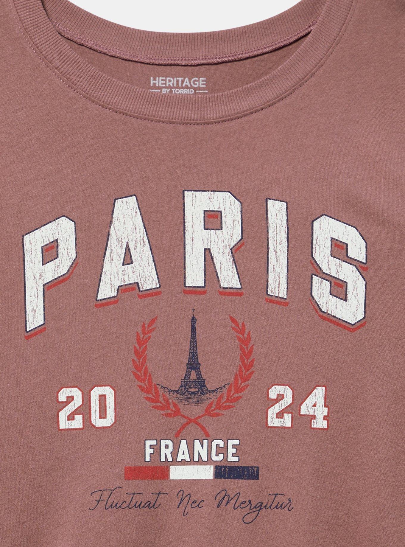 Paris Relaxed Heritage Jersey Crew Tee