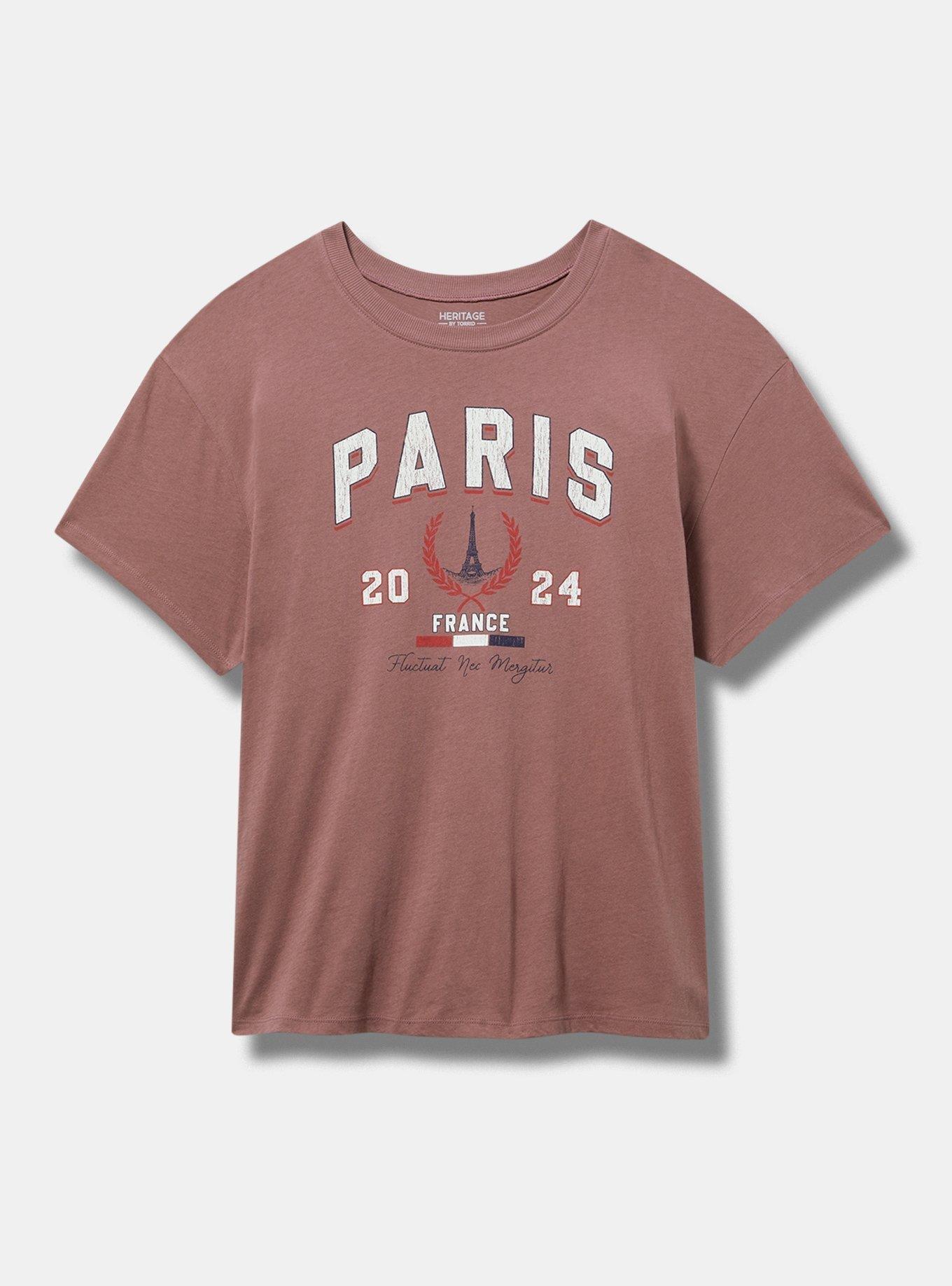 Paris Relaxed Heritage Jersey Crew Tee