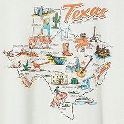 Texas Oversized Heritage Jersey Tunic Tee, BLANC DE BLANC, swatch