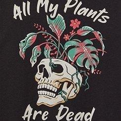 Plants Are Dead Relax Fit Heritage Jersey Crew Tee, DEEP BLACK, swatch