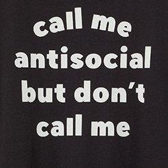 Antisocial Classic Fit Heritage Jersey Crew Tee, DEEP BLACK, swatch