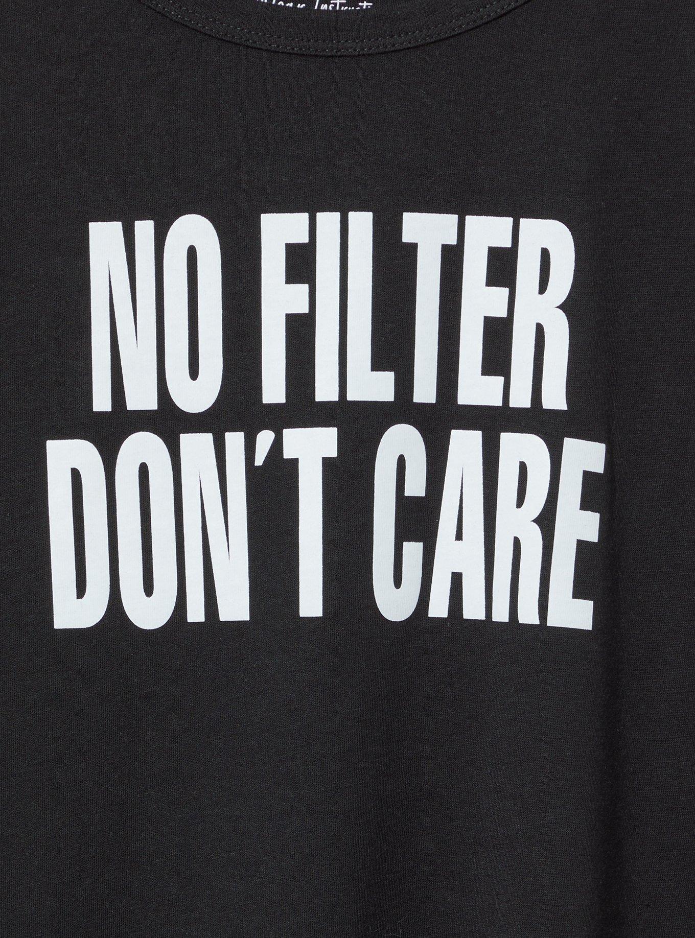 No Filter Everyday Signature Jersey Crew Tee, ANTHRACITE, alternate