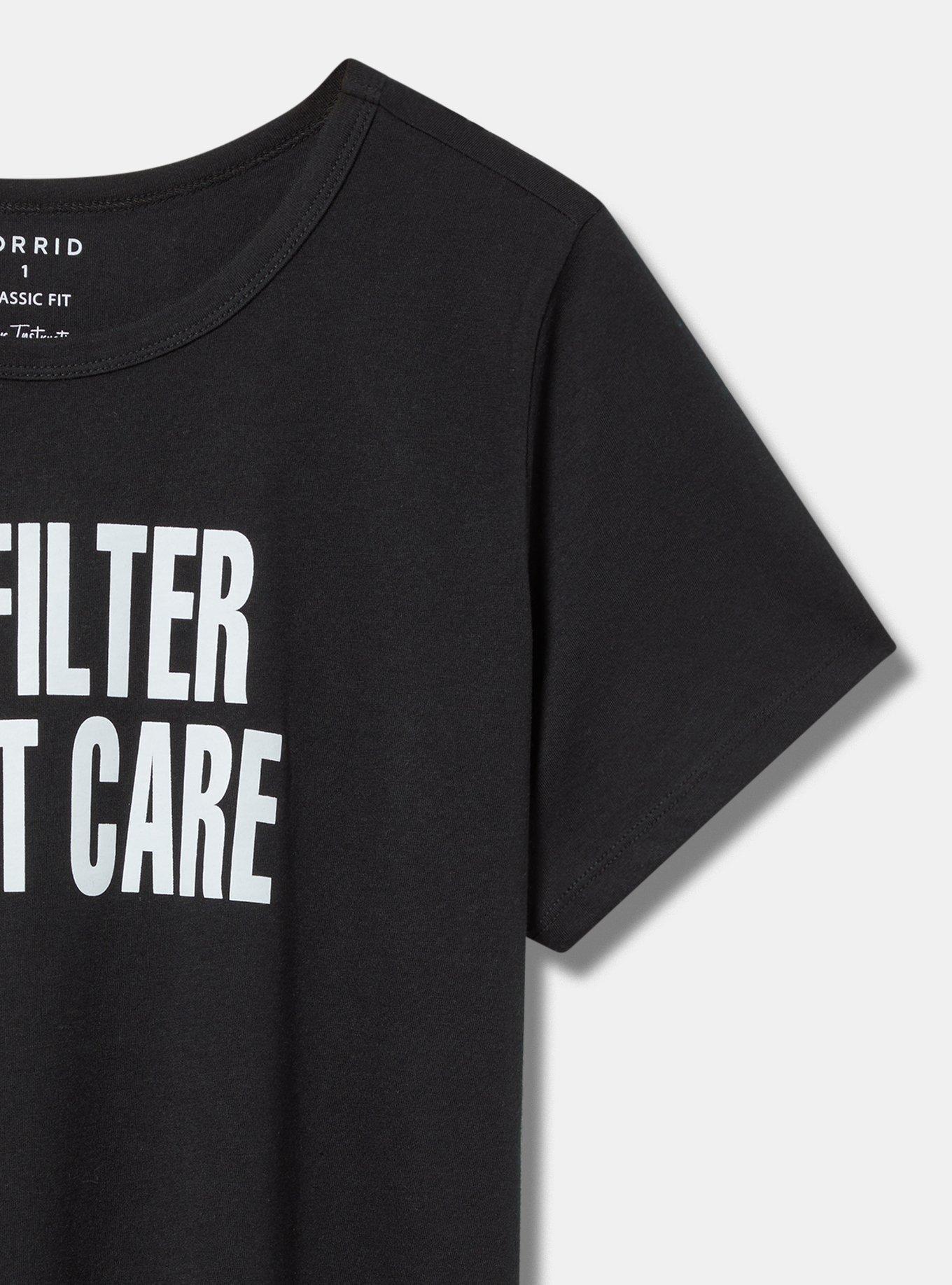 No Filter Everyday Signature Jersey Crew Tee, ANTHRACITE, alternate