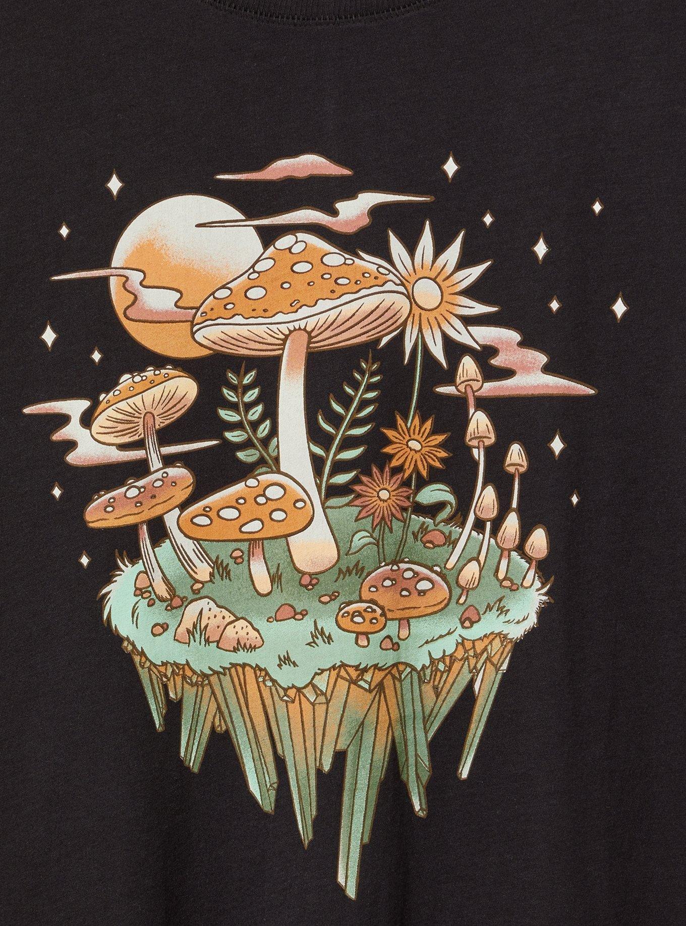 Psych Mushroom Classic Heritage Jersey Crew Tee