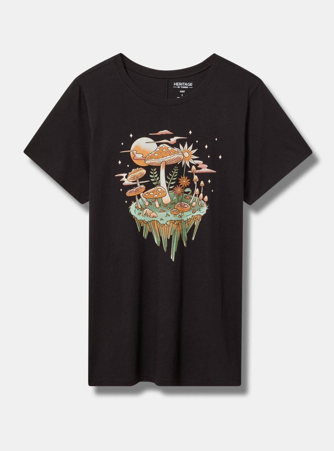 Psych Mushroom Classic Heritage Jersey Crew Tee