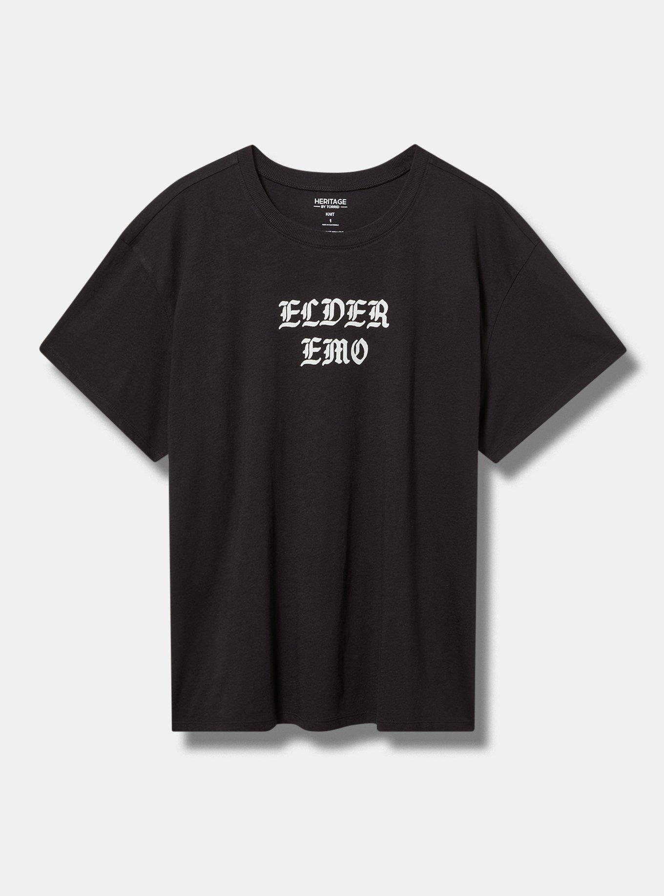 Elder Emo Relaxed Fit Heritage Jersey Crew Tee