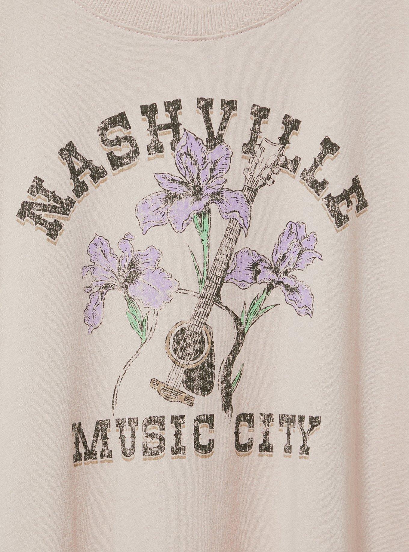 Nashville Relaxed Fit Heritage Jersey Crew Tee