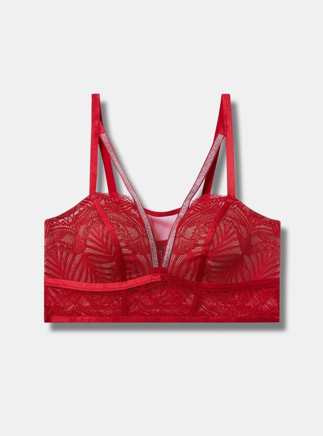 Diamante Lace Wireless Bralette