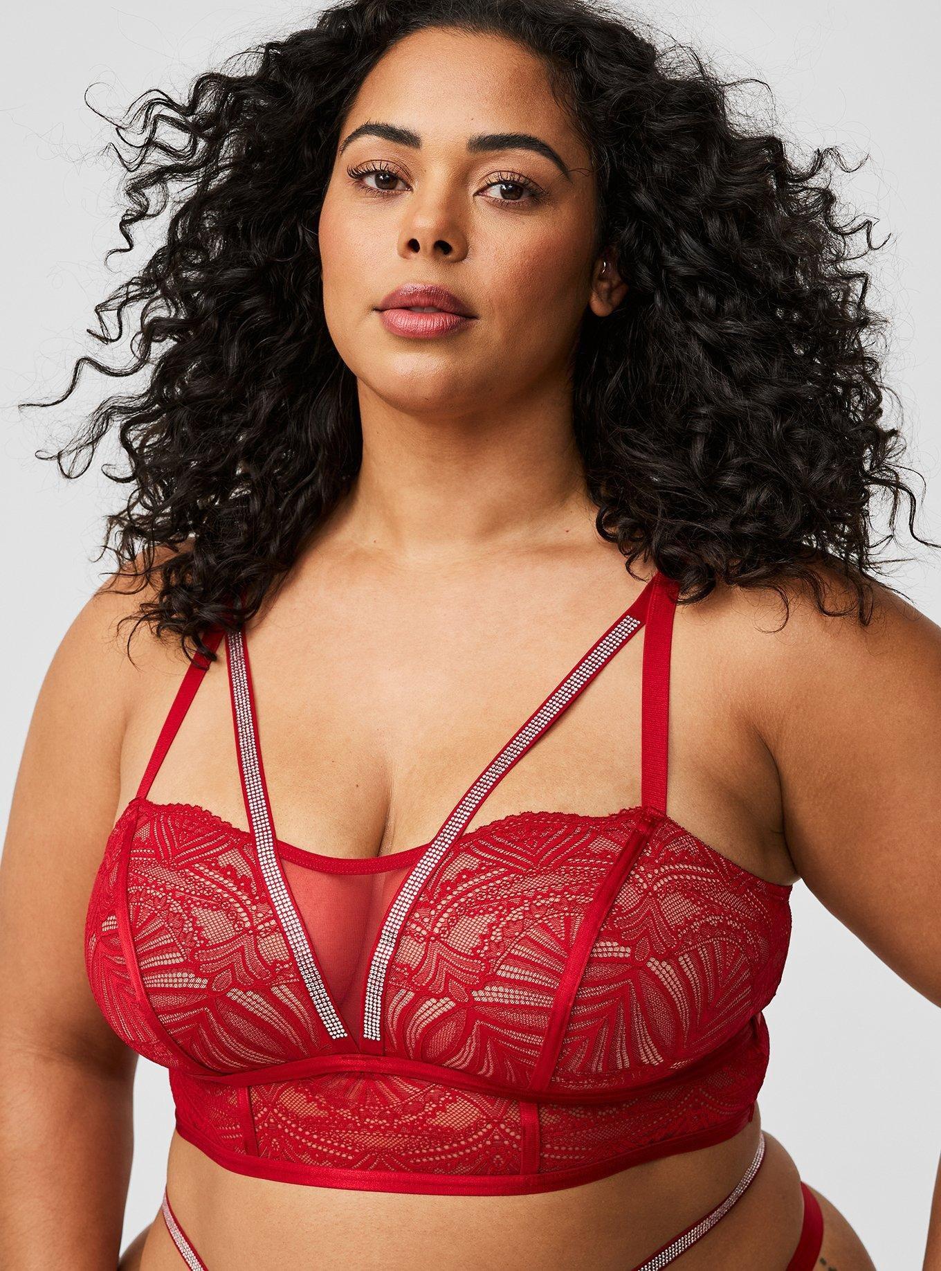 Diamante Lace Wireless Bralette