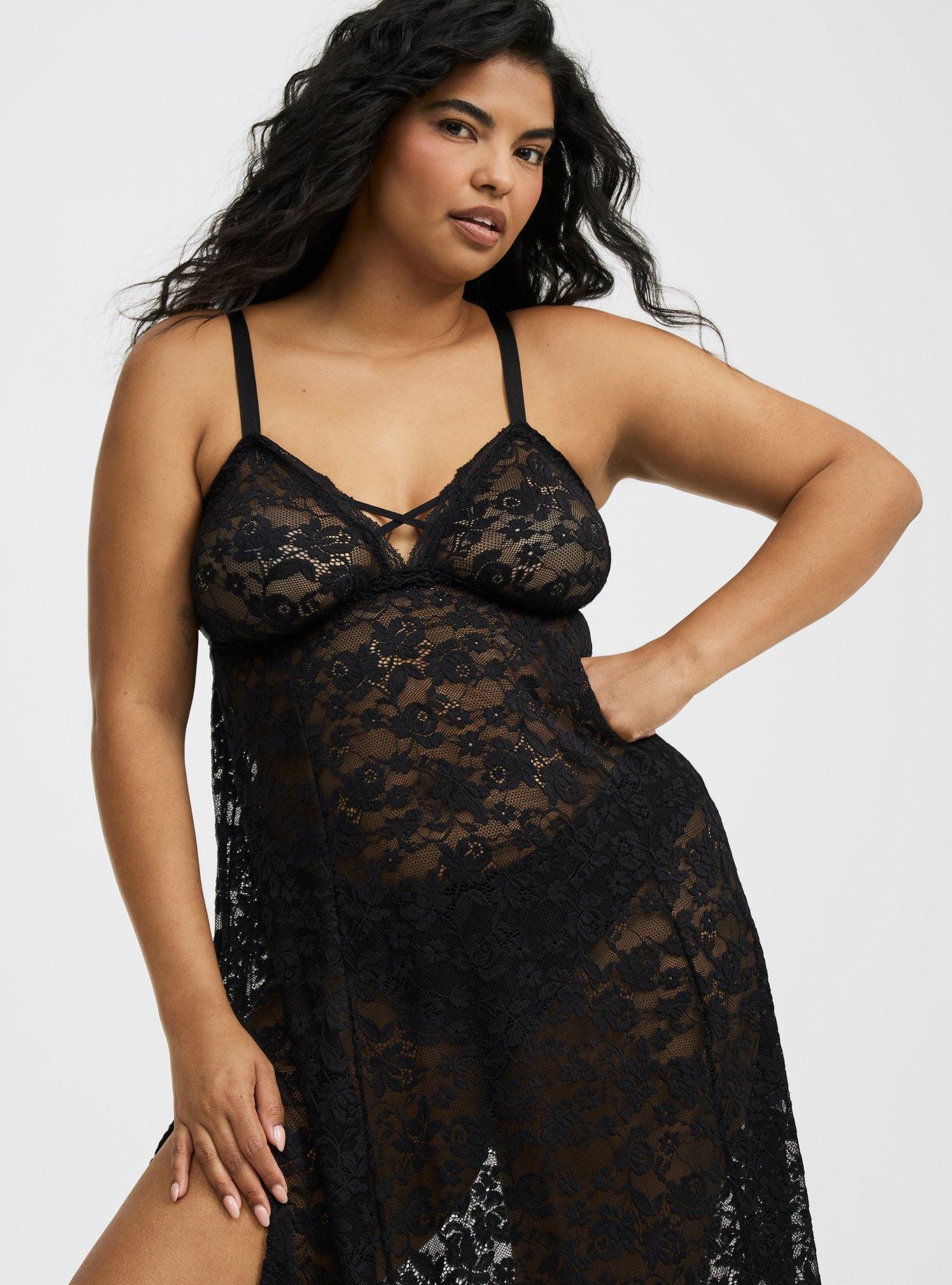 Lace Wireless Tea Length Dress