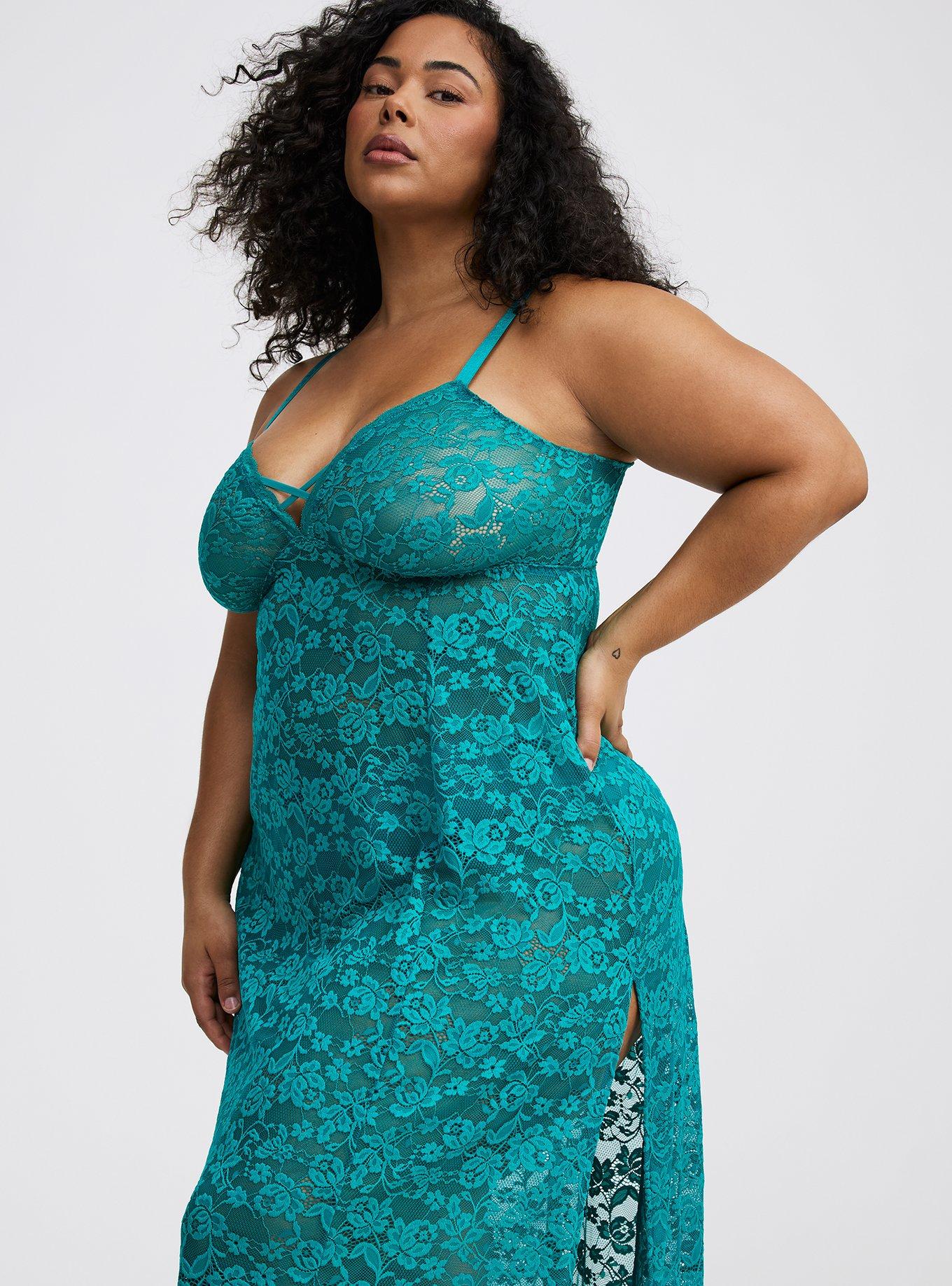 Lace Wireless Tea Length Dress