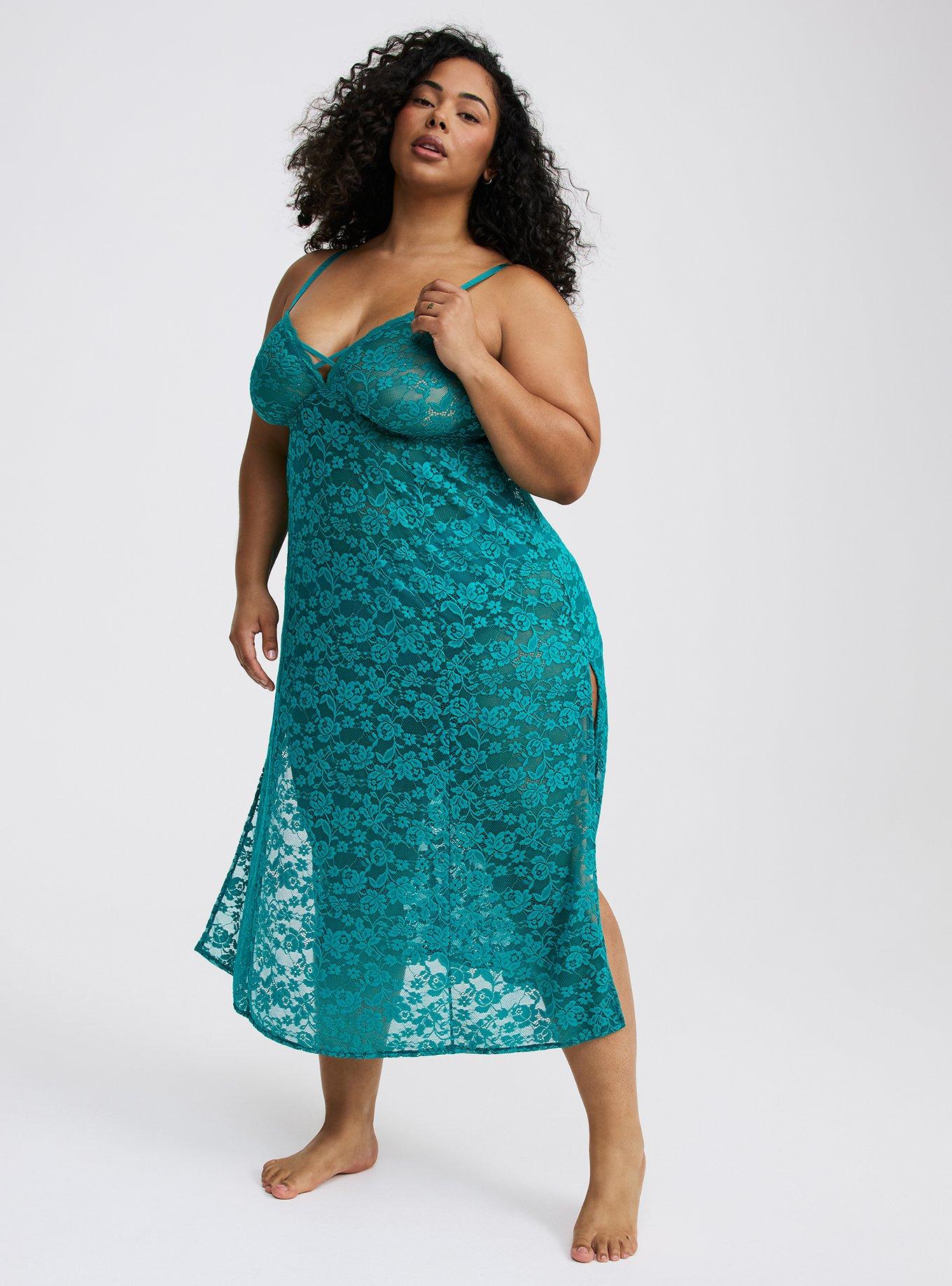 Lace Wireless Tea Length Dress