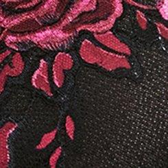 Plus Size Underwire Slip Dress, RICH BLACK, swatch