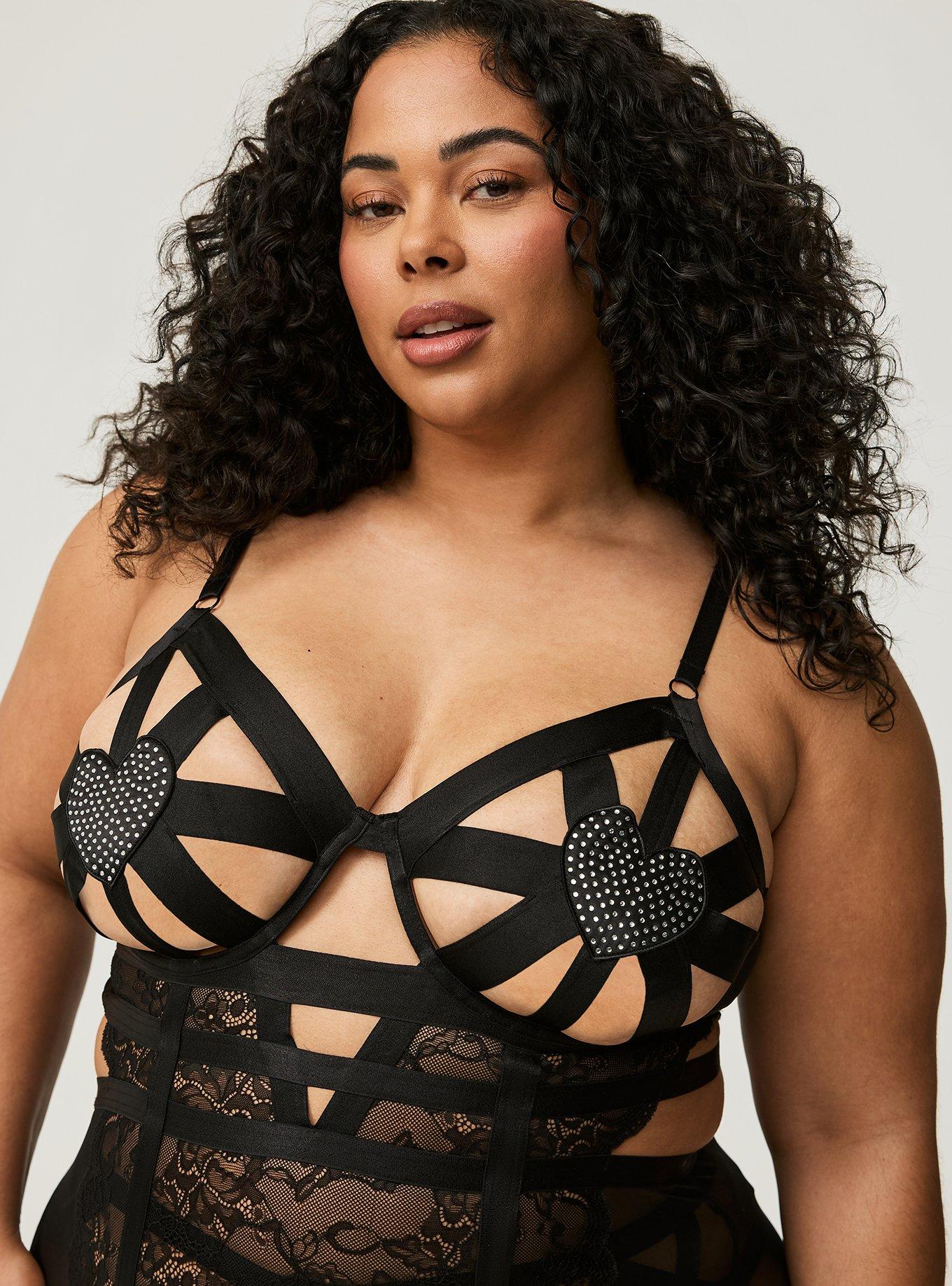 Diamante Open Cup Chemise