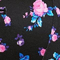 Wire-Free Flounce Cami , LESLIE DITSY RICH BLACK, swatch