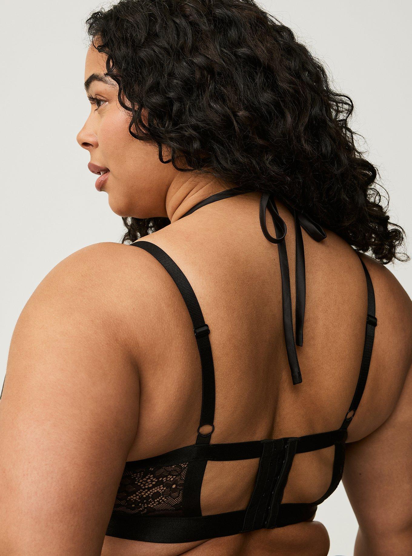 Diamante Hearts Open Cup Bra