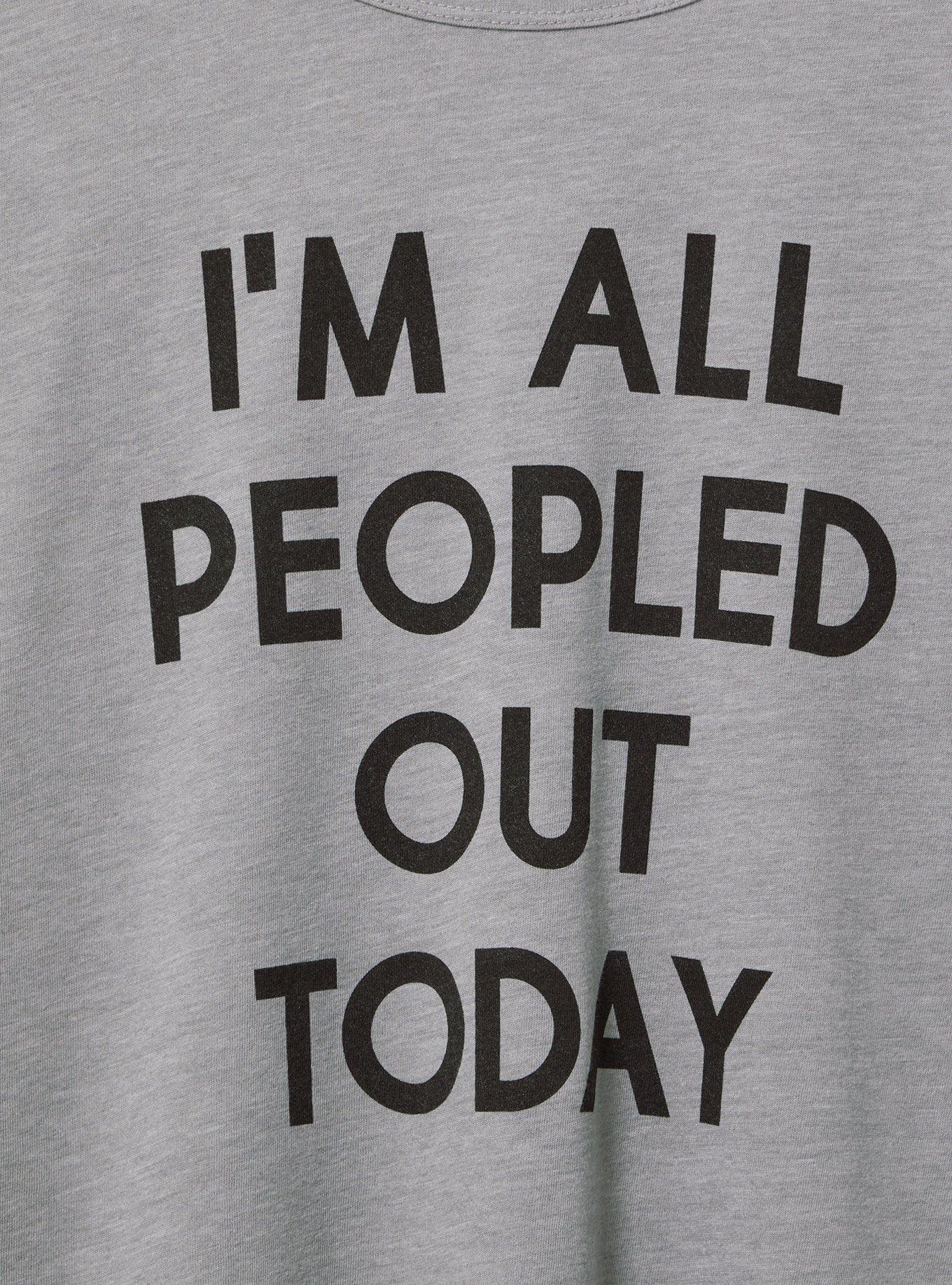 Peopled Out Classic Fit Signature Jersey Crew Tee